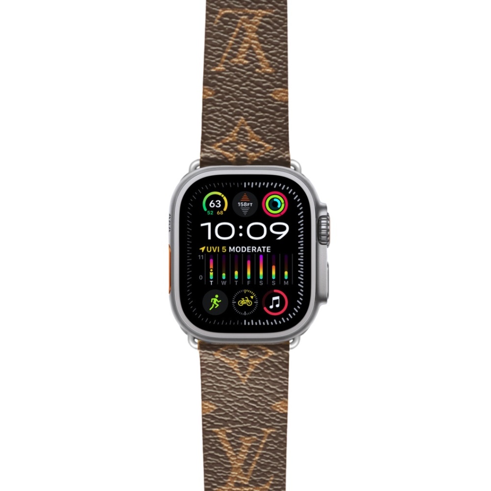 L V CLASSIC DESIGNER Apple Watch Band Series 1 2 3 4 5 6 7 8 9 SE ULTRA 2